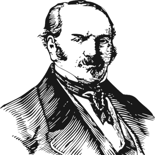 Bust of Allan Kardec, pen drawing